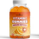 NOU AGE Vitamina C Gume Orange Vitamina C - Sustine sistemul imunitar sanatos - vegetarian fara gluten (60 gume)