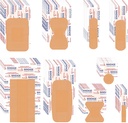VAIPI 880 Pack Bandaje Variety Pack Bandaje impermeabile Bandaje Diverse Dimensiuni Prime Provizii de prim ajutor Bandaj tesatura adeziv Bulk Butterfly Bandaj respirabil pentru îngrijirea rănilor (9 stiluri)