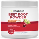 vindecablend Organic Beet Root Powder - Sfeclă de oxid de azot, suport sănătos de presiune a sângelui, circulatie sange Superfood afine aroma - 30 Serviri
