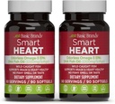 Branduri de bază Smart Heart Odorless Omega-3 ulei de pește 1000mg - Triple Putere EPA & DHA, Non-GMO, Inima & Suport cognitiv - 90 Burpless Softgels - 2-Pack