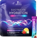 Electroliti Pachete de hidratare - Pulbere de recuperare Keto cu potasiu, magneziu, sodiu, zinc & vitamina C, zahar-gratuit, Hidratare Electroliti lichid de băut Mixuri, Vegan, Lemon de căpșuni (16 Pack)