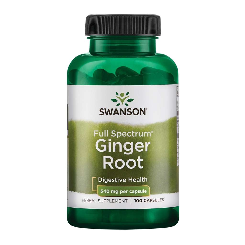 Swanson Premium Brand Root Ginger 540 Milligrame 100 capsule