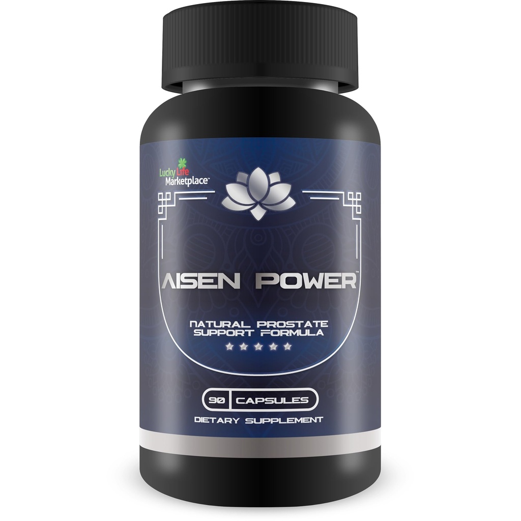 Aisen Power Supplement - Barbat Prostata Supplement de sprijin - Ajutor Sanatos Flux urinar & golirea vezicii urinare - Reducere de sprijin inflamație - suport de marime prostata - pastile de putere Aisen