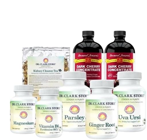 Dr. Clark 3 Săptămâna renal Curățenie - Vegetarian - Pe bază de plante capsule Tapioca