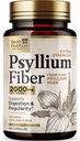 Capsule Psyllium Husk 1500 mg - Pastile naturale suplimentare cu fibre, Digestion Daily, Colon Health, & Suport Regularitate, Capace Psyllium Husk pe bază de plante, Vegan, Non-GMO - 180 Capsule Veggie