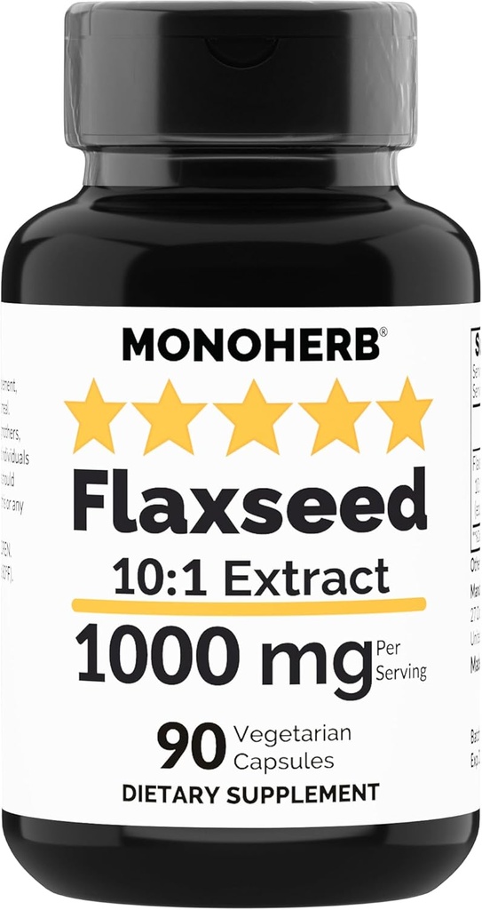 Extract de semințe de in MONOHERB 1000 mg - 90 capsule vegetariene
