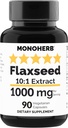 Extract de semințe de in MONOHERB 1000 mg - 90 capsule vegetariene
