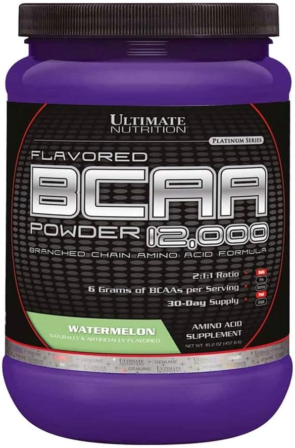Ultimate Nutritie Aroma BCAA Pulbere - Cafeina Gratuit cu 3g Leucine 1.5g Valine 1.5g Izoleucină - Post Workout Amino Acid Supliment, Struguri, 30 Serviri