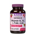 Bluebonnet Nutrition Earth Dulce Vitamina B6, B12, Plus Acid folic Tablete masticabile, Vegan, Vegetarian, Gluten Free, Soy Free, Milk Free, Kosher, 60 comprimate masticabile, Aroma de zmeura