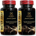 Pastile naturale de apă - rapid Acting Natural Water Away Pastile pentru femei și bărbați, pastile de apă vitamine, pastile diuretice pentru reținerea apei, Rapid Acting Bloating Relief, - 2 sticle