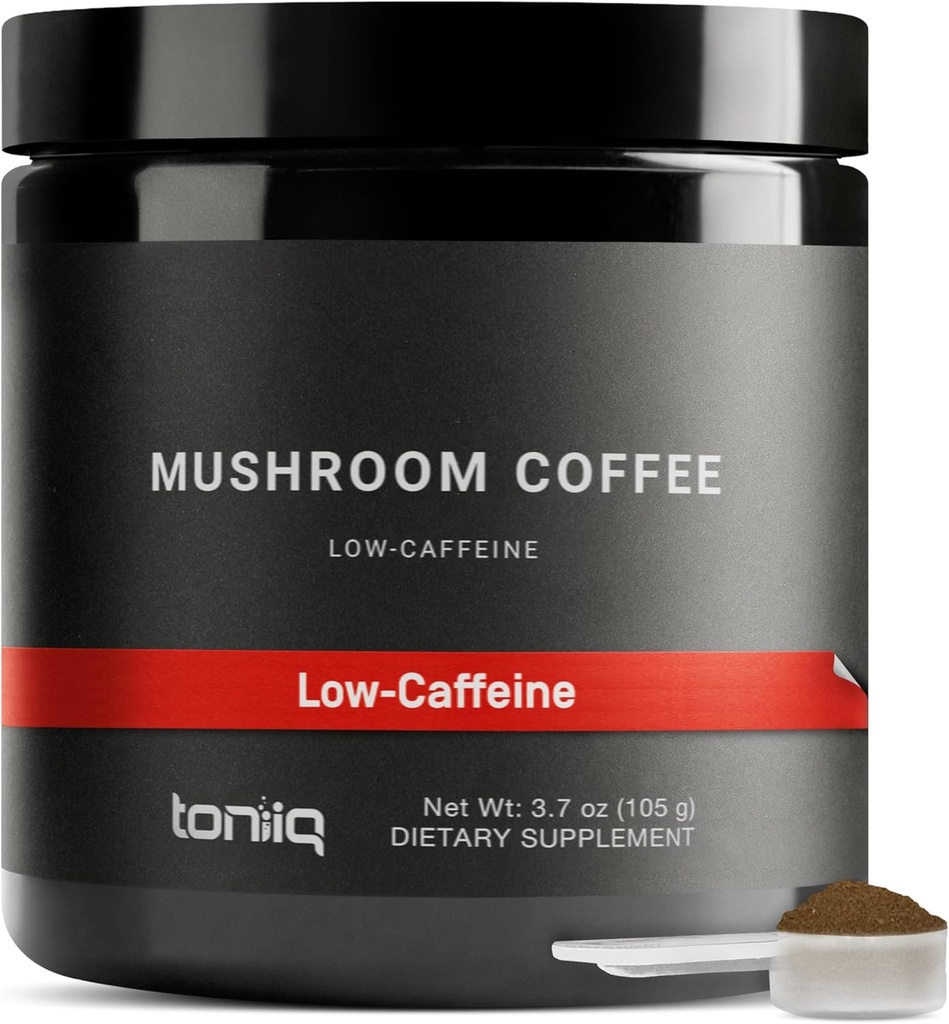 Toniiq cafea cu ciuperci de cafea - Ultra mare potenta 10:1 Extract concentrat - Columbian Sourced Beans cu 10 Mushroom Blend, Coama lui Lion & Cordyceps - Alternativa de cafea functionala