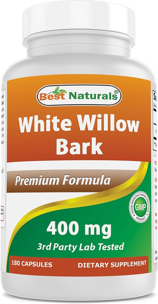 Cele mai bune naturale albe scoarță salcie 400 mg 180 capsule