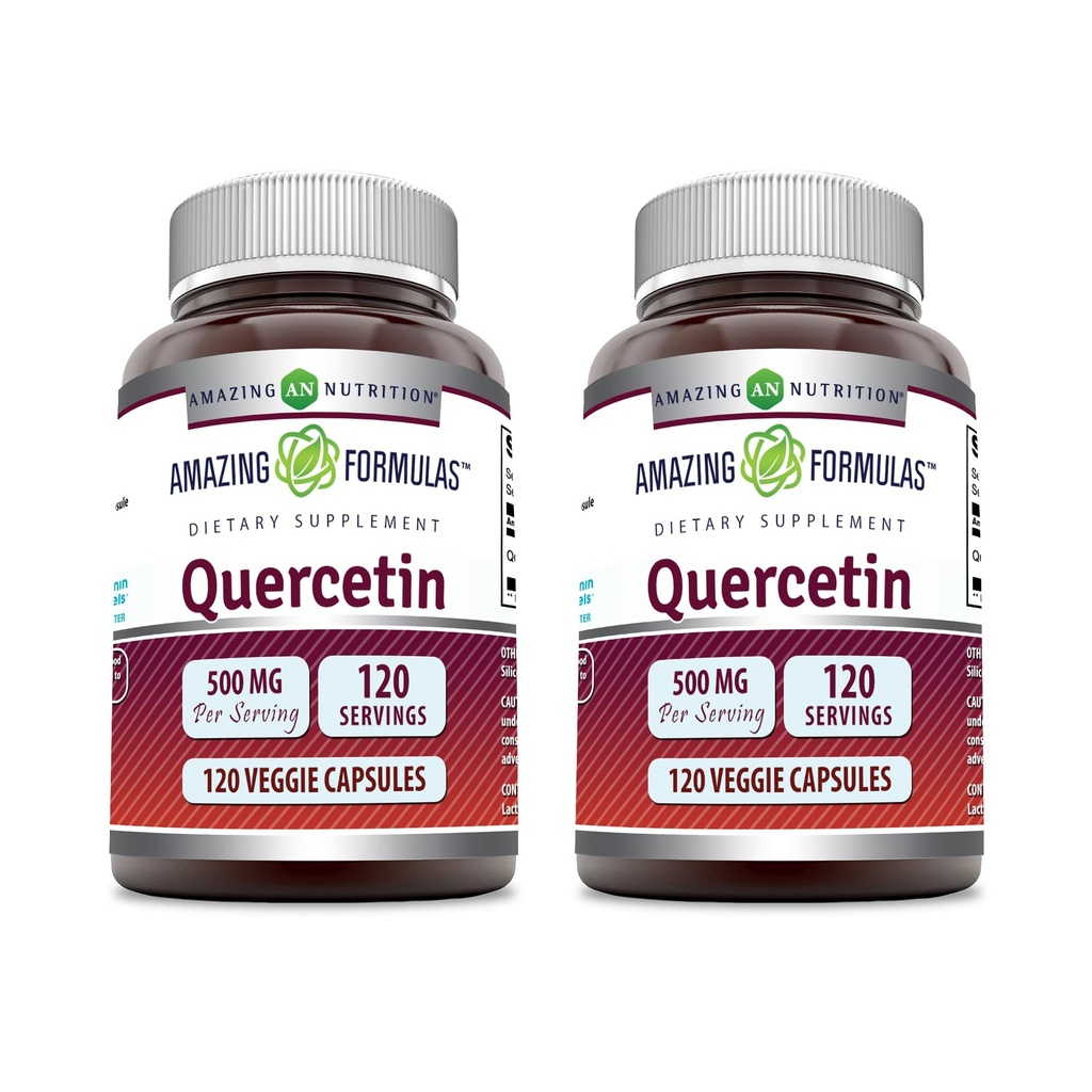 Amazing Formulas Querbetin 500mg Veggie Capsule Supliment    bază non-GMO 