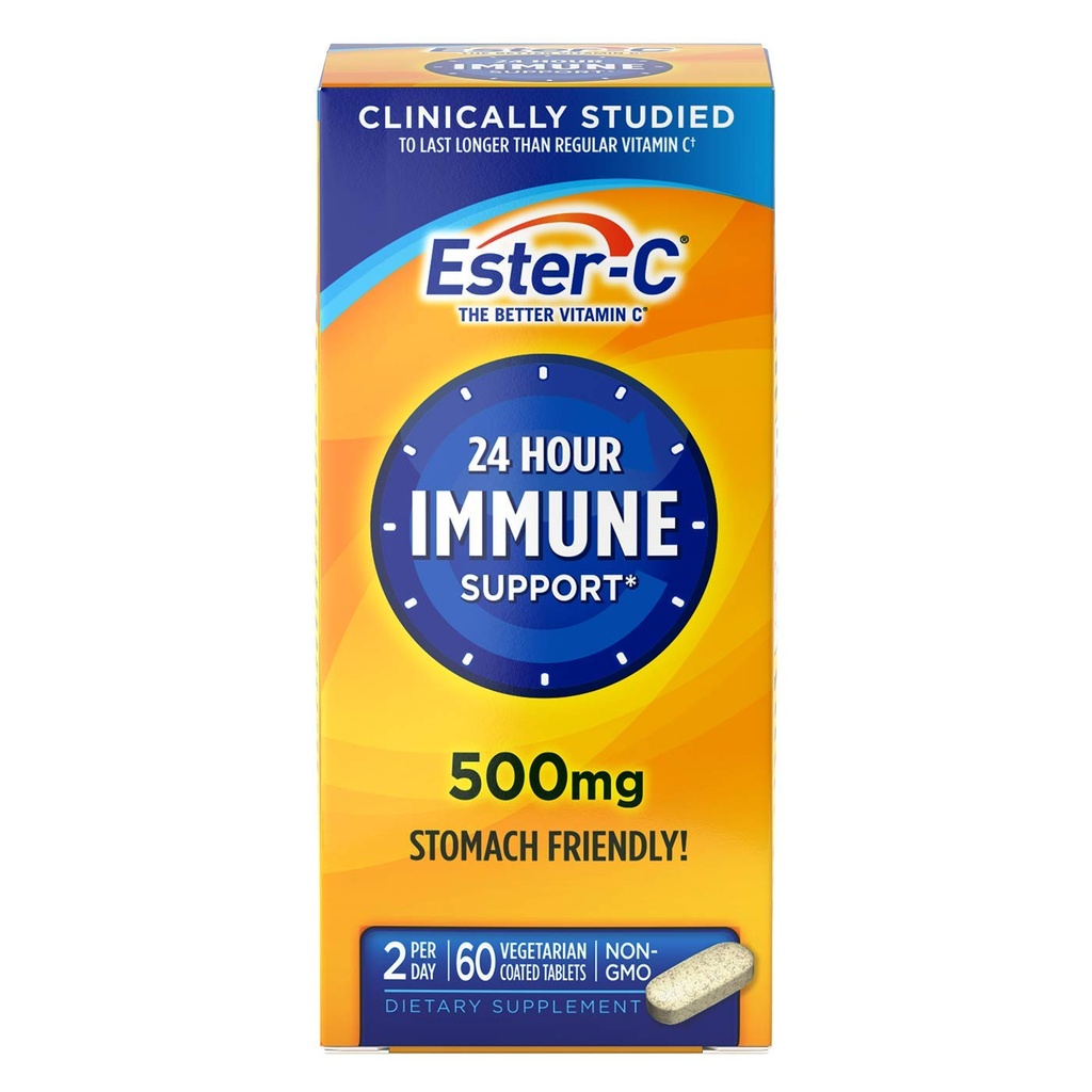 Ester-C Vitamina C, 500 mg comprimate, 60-Numar sticle (Pachet de 2)