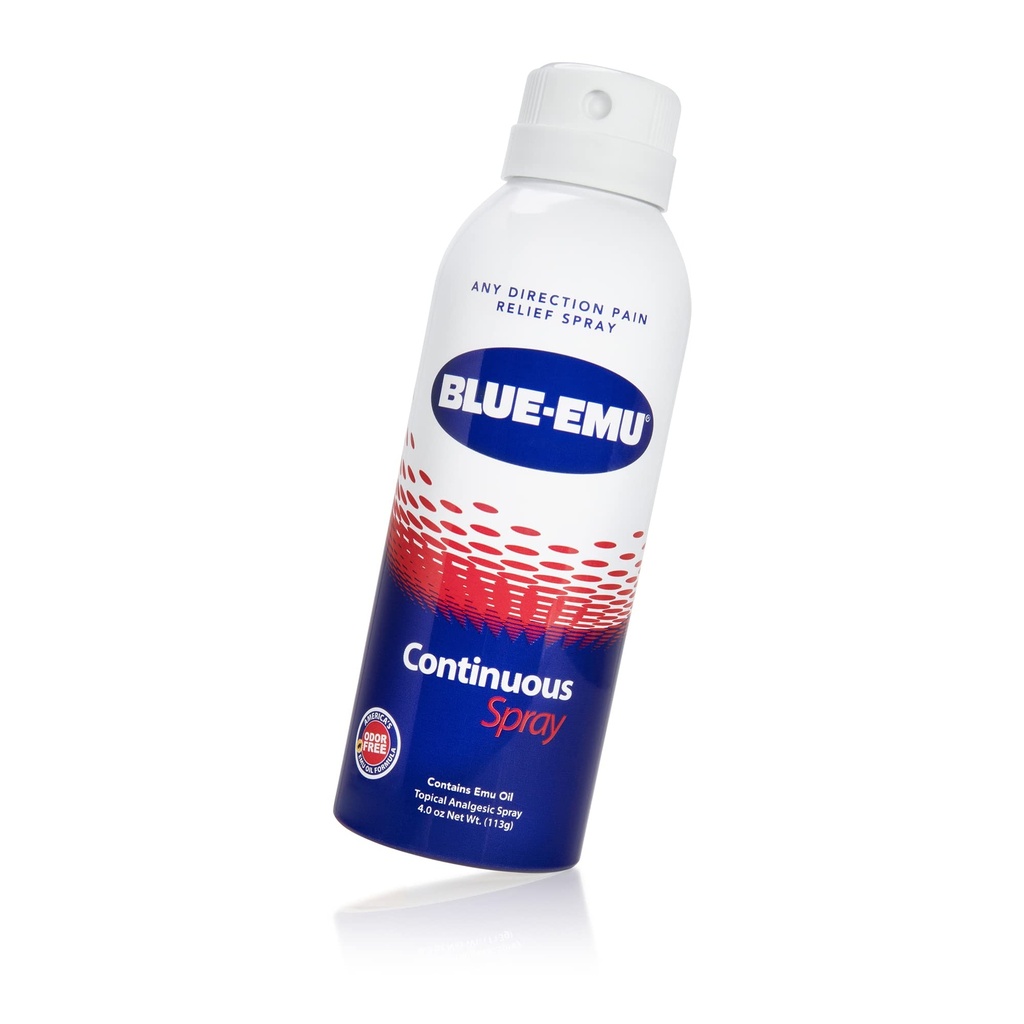 Albastru-Emu tratament continuu durere Spray pentru acţiune rapidă comun şi musculare Relief, 4 Oz, 1 ambalaj