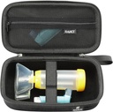 RAIACE Caz de stocare Hard Travel Compatibil cu inhalator de astm, Inhalator Holder Astm Bag cu buzunar de plasă pentru Medicină și Accesorii. - Negru