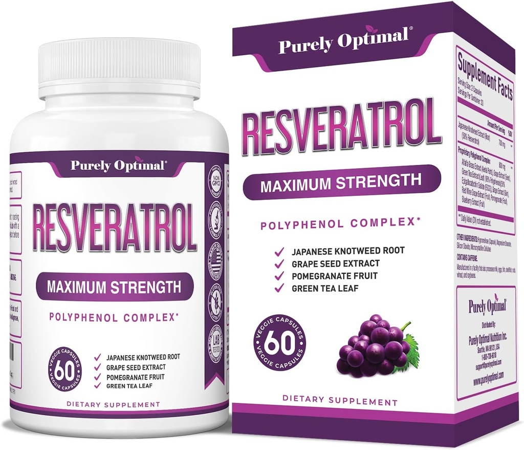 Pur Optimal Resveratrol Supliment 1500mg 