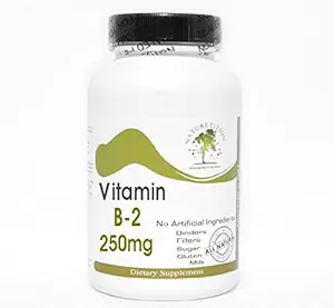 B-2 Vitamina 250mg ~ 100 capsule - fără aditivi ~ Suplimente naturiste