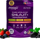 18,000 mg Pure Himalayan Shilajit (90 Gummies) Ashwagandha, 75% Acid fuzilic & 85 + Urme Minerale I Men, Femei I Panax Ginseng, Rhodiola, Turmeric, Gingko Biloba, Cordyceps, Stinging Nettle.
