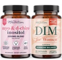 SMNutrition Femeii DIM Suplimentul & Myo-Inositol & D-Chiro Inositol 