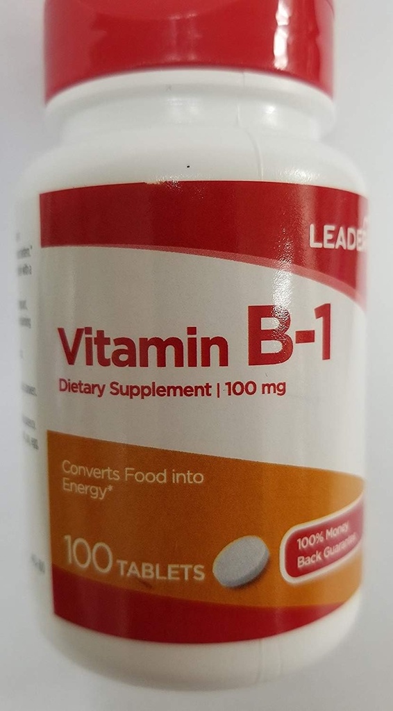 Leader Vitamina B-1 100 mg, 100 comprimate Fiecare (Pachet de 3)