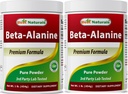 Cel mai bun Naturals Beta Alanine pulbere pură 1 liră (1 LB (Pachet de 2))