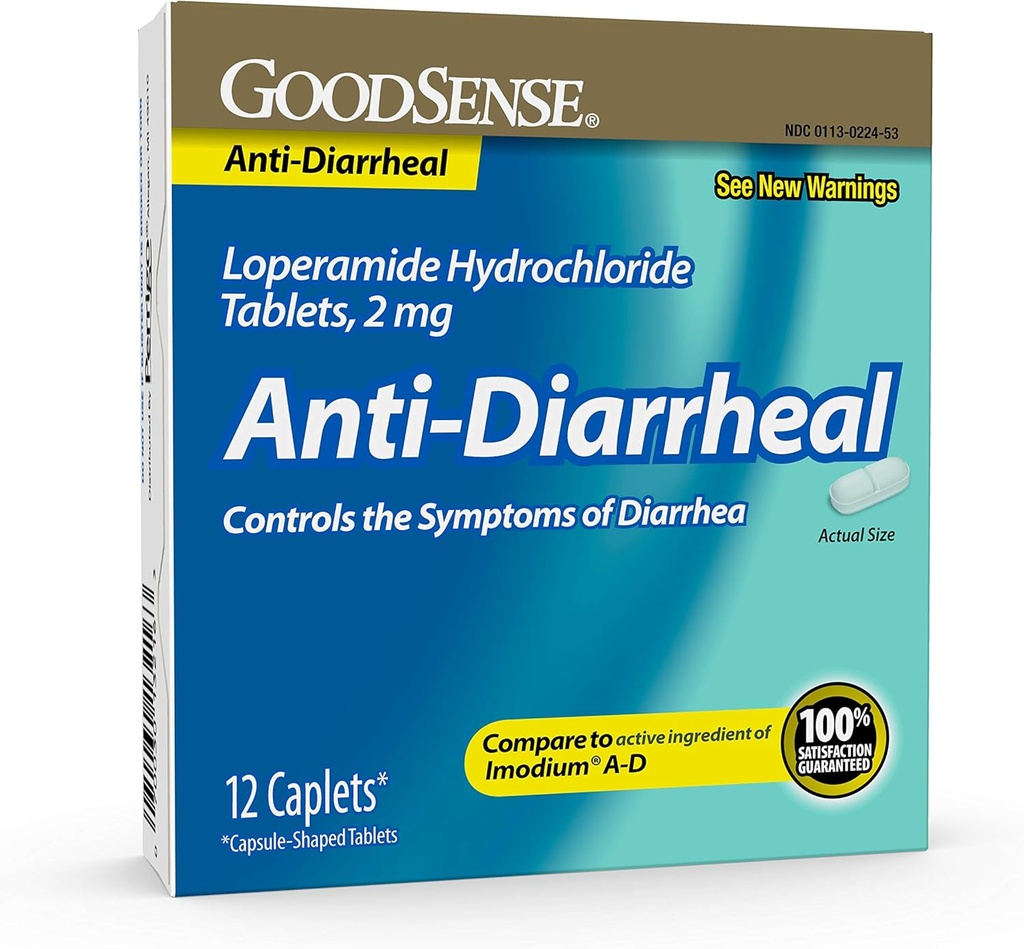 BineSense Loperamidă clorhidrat comprimate, 2 mg, anti-Diareal, 12 Număr