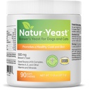 Green Pets Organics Natur-Yeast Brewer's Yeast for Dogs and Cats - Supports Immune System & Digestion, Promovează Skin & A Glossy Coat, 90 Soft Chews