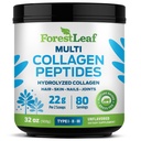 Colagen Peptides pulbere nearomatizate - Hidrolizate Colagen Proteine pulbere tip 1, 2 & 3 - Iarbă Fed Keto Colagen pulbere pentru femei și bărbați - Vital păr, piele, unghii, articulații, recuperare, 11g per servire
