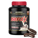 Allmax Nutrition - ISOFLEX Pulbere de proteine, Izolat de proteine Whey, Proteină 27g, Cookie-uri & Cream, 5 lire
