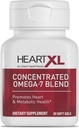 HeartXL High Potency Omega-7 Blend Cardiovascular Health Support - Promotes Healthy Metabolism - Gluten-Free Heart Health Supplement - 30 Soft Gels
