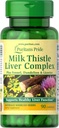 Puritan Pride Milk Thistle Complex de ficat, susține funcția hepatică sănătoasă, 90 Conte, alb