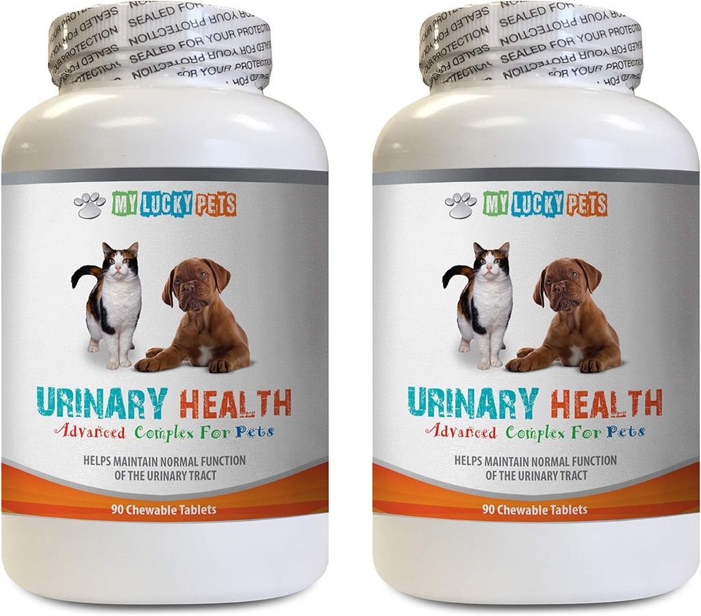 Cat Ingrijirea urinara - Animale de companie Complexul de sănătate urinară - pentru câini și pisici - Advanced Bladder Support - Cranberry pentru pisici - 2 sticle (180 tratează)
