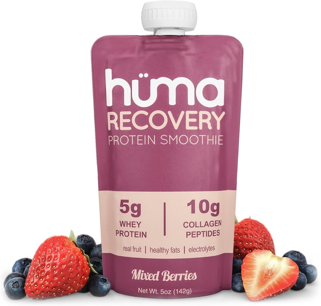 Huma Recuperare Proteina Smoothie, 6 Poches 