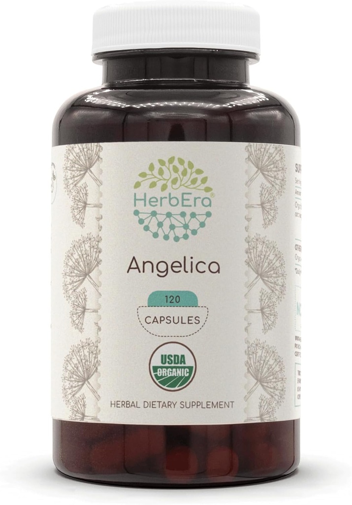 HerbEra Angelica USDA Organic 120 Capsule 