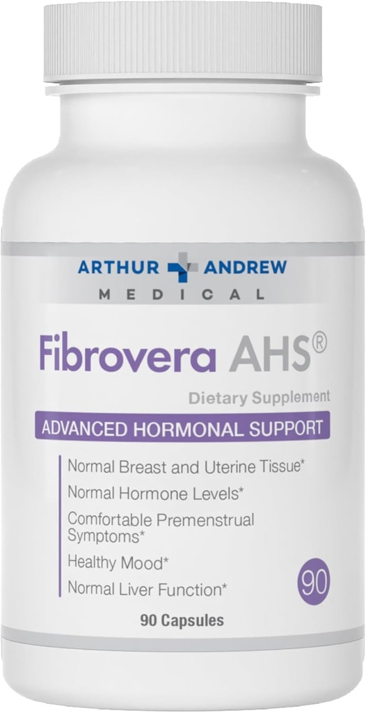 Arthur Andrew Medical, Fibrovera, Enzim feminin şi Amestec botanic pentru echilibrul hormonal, 90 capsule