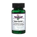 Vitanica Fier Extra, Supliment de fier Absorbţie îmbunătăţită cu vitamina C 500mg, Methylfolat 400mcg, B12 Vitamina 500mcg, Calciu, Dock Galben, Extract de rădăcini şi frunze de păpădie, Vegan, 60 capsule