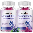 Citrat de calciu Gumies, Citrat de calciu masticabil 1000mg pentru os, Musculare si suport imunitar, Absorbtie finala Suplimente de calciu pentru femei si barbati, afine,120 Chews