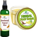 Jewelweed Topical Mist 8 Oz şi Herbal Foot Salve 4 Oz - Soluţii pentru mâncărime pentru a face mai uşor să se bucure de fiecare zi