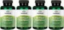 Swanson Tri-Fiber Complex - Digestive Health Suplement Made with Psyllium, Oat Bran, & Apple Pectin - (100 Capsule) (4 Pack)