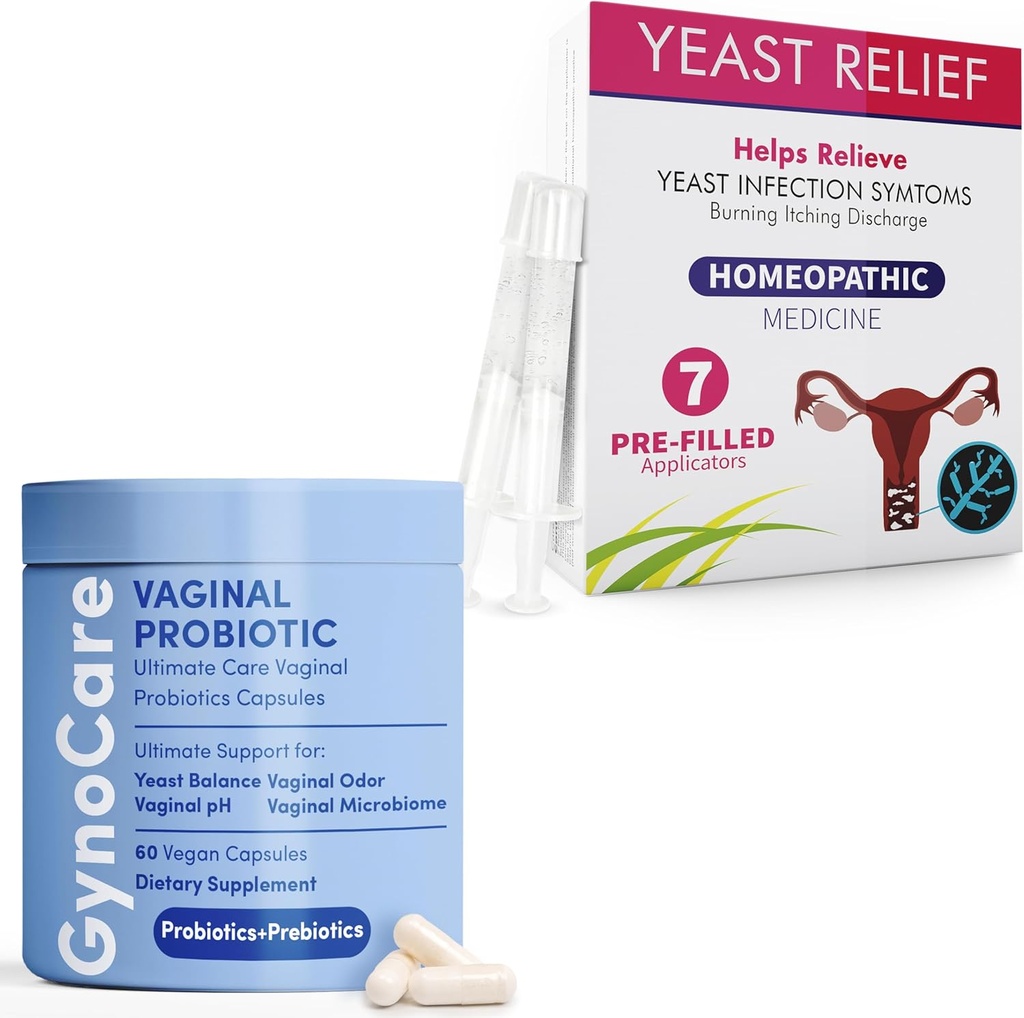 Feminină completă de sănătate Bundle: capsule vaginale probiotice + aplicatoare antifungice pre-filate 
