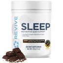 Revive MD Sleep Supplement for Adulti, Ciocolata Intunecata - Suplimente de somn cu Magneziu (Glicinat), Inositol, Glicină & L-Teanină - Promovează relaxarea și sănătatea somnului (30 Serviri)
