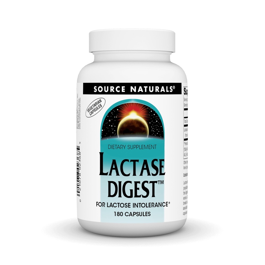 Sursa Naturals Lactase Digest, for Lactoză Intolerance* - 180 Capsule