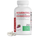 Bronson Resveratrol 500 Complex Standardizat Trans-Resveratrol + Seminte de struguri si extract de vin rosu, 250 capsule