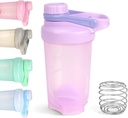 D.Y.A 16oz Purple Sports Shaker Sticla pentru Shake-uri de proteine, Pre Workout, Travel, BPA Free & Dishwaster Safe