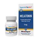 Sursa superioară Melatonina 5 mg - Supliment de susţinere a somnului sănătos pentru adulţi - Formula Melatoninei cu musetel SIDA Relaxare şi somn odihnitor - 60 Tablete sublinguale de dissolvire