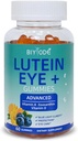 Gume luteina: Suport ochi de sănătate Vitamine luteina Zeaxantină Suplimente pentru Îngrijirea Viziunii Adulți și suport macular 60 Gume 30 zile de aprovizionare