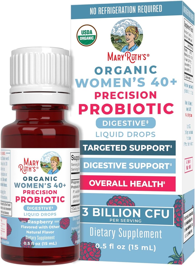 MaryRuth Organics USDA Organic 40 Femei Probiotic Picături lichide 