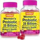 Ei bine... Da 25 Miliarde Probiotice pentru femei Cranberry și D-Mannose Gummies (2 Pack) - Vaginal și Gut Health, Digestive Support, și Feminine Sănătate - Femei Probiotice cu 12 Strains - 60 Gume