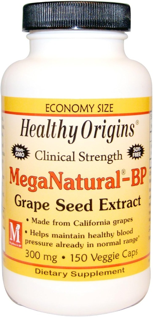 Origini sănătoase Mega naturale-BP extract de semințe de struguri - 300 mg - 150 capsule